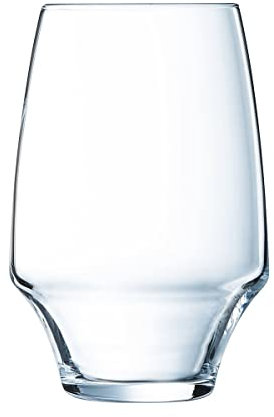 Chef & Sommelier U1041 LOT DE 6 GOBELETS FORME HAUTE EN KWARX de contenance 35cl OPEN UP, Verre, Transparent, 35 cl