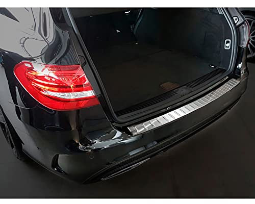 Avisa Edelstahl Heckstoßstangenschutz kompatibel mit Mercedes C-Klasse W205 Kombi 2014-2021 'Ribs'
