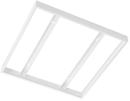 EGLO Aufbaurahmen für LED Panel Salobrena 1, Zubehör-Rahmen aus Metall in Weiß, L x B 62,8 cm
