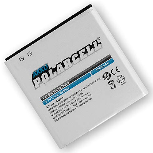 PolarCell Akku für Samsung Galaxy S1 GT-i9000 | Galaxy S Plus GT-i9001 | ersetzt Original-Batterie EB575152VU - EB575152LU - EB575152LA - EB575152VA | 1800mAh Li-Ion