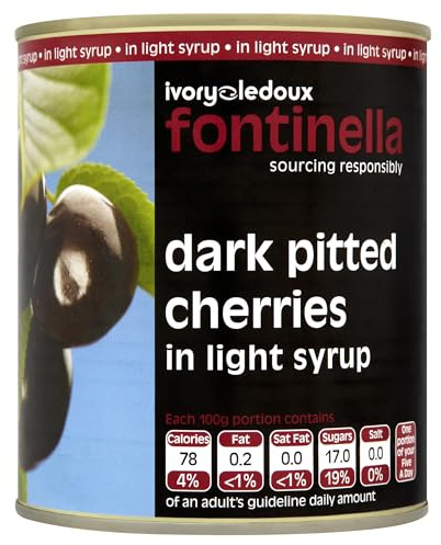 Fontinella - Fontinella Dark Pitted Cherries in Light Syrup 810g