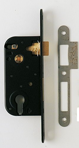 Jpm - Serrure à larder axe 40 mm série Multibat 1 point / Bouts ronds sans cylindre - Droite