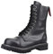 Angry Itch - 10-Fori Nero Vera Pelle Anfibi Allacciati Militari Unisex - Taglie 36-48 - Made in EU!, EU-Größe:EU-40