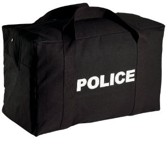 Rothco Große Tasche aus Segeltuch mit Polizei-Logo, Schwarz