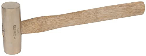 KS Tools 963.2180 - Massette - Manche Hickory - Tête 900g, 380mm - Gamme BRONZEplus - Amagnétique - Antidéflagrant - Alliage Aluminium-Bronze