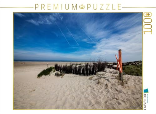 CALVENDO Puzzle Borkum - Strand Ostland | 1000 Teile Lege-Größe 64 x 48 cm Foto-Puzzle für glückliche Stunden