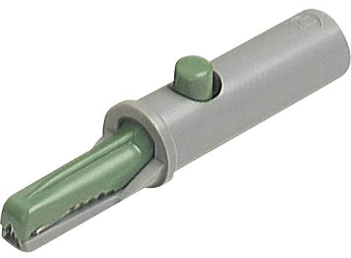 SKS Hirschmann Green 930126104 AK 10 Krokodilklemme Gruen Klemmbereich max.: 6mm Laenge: 53mm, 3 Stück