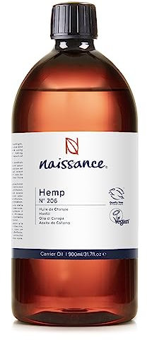 Naissance Huile de Graines de Chanvre Vierge (No. 206) - 900ml - Pour Visage, Cheveux - Naturelle Et Pressée À Froid - Végan Et Non Testé Sur Les Animaux