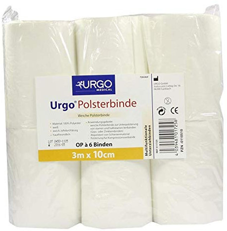 URGO POLSTERBINDE 10 cmx3 m 6 St