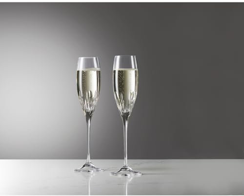 Wedgwood Vera Wang Duchesse 1060185 Flute Pair, Non Lead Crystal