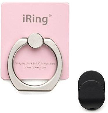 iRing Premium Style Ring, Smartphone-, Handy-Halterung, Haltegriff, Standfuß, Autohalterung, Selfie, für iPhone 6/6Plus/6S, Galaxy 5/S6/Note, Sony Xperia Z5, LG G4/Nexus 5 X, Huawei G8/P8, HTC One A9/M9/Desire