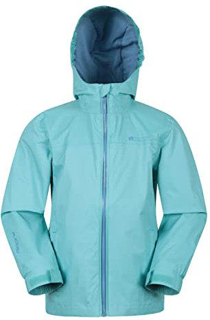 Mountain Warehouse Torrent Kids Waterproof Rain Jacket Teal 9-10y
