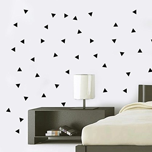 Winhappyhome 154 StüCk Triangles Entfernbare Wand Kunst Aufkleber DIY Entwurf FüR Schlafzimmer Wohnzimmer