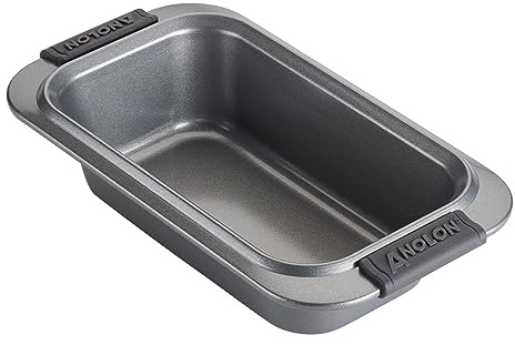 Anolon - 54709 Anolon Advanced Nonstick Bakeware/Baking/Loaf Pan with Grips, 9 Inch x 5 Inch, Gray