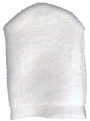 Irisana - Make-up-Entferner-Handschuh - Weiß - Mikrofaser - Gesichtsreiniger - Beseitigt abgestorbene Zellen - Ideal für die Hautpflege - Wiederverwendbar