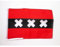 AZ FLAG - Flagge Amsterdam - 45x30 cm Mit Kordel - Amsterdam Fahne 30 x 45 Cm - Flaggen