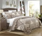 Chic Home 3 Piece Napoli Reversible Printed Quilt Set, Queen, Beige