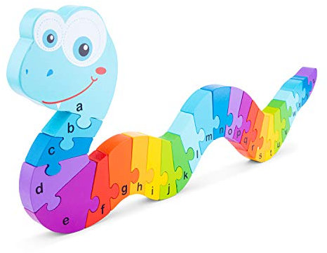 New Classic Toys - Alphabet Puzzle - Schlange