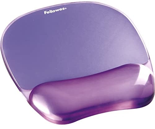Fellowes Alfombrilla con reposamuñecas para ratón, Violeta, 23 cm / 19 cm