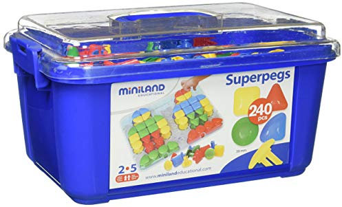 Miniland Superpegs 240 pcs. Primary c.