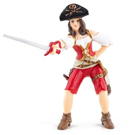 Papo - Realistic Female Pirate Figure - Ages 3+ - Pirates Collection - Creative Play Pirate Adventure - Gift Idea Toy for Girls and Boys