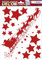 HERMA 15112 Fensterbilder Weihnachten Schlitten Sterne Rot, 15 Stück, selbstklebend, Kinder Fensteraufkleber, ablösbare Winter Fenstersticker, Fensterfolie für Kinderzimmer Dekoration Weihnachtsdeko