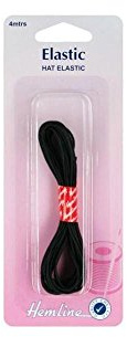 Hat Elastic 4mx1.3mm: Black