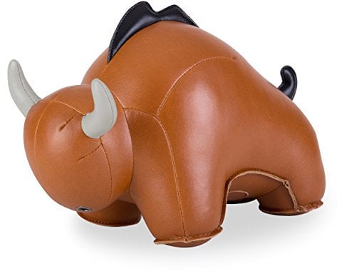 Züny Büffel Buch- und Türstopper Groß Braun (Bull Buloo)