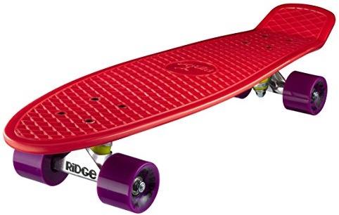 Ridge PB-27-Red-Purple Skateboard, Red/Purple, 69 cm