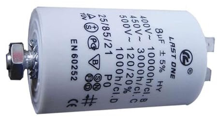 CONDENSATORE 8 MF 450 V LAST ONE PER LAVAGGIO - CAP514UN