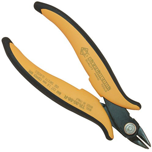 Piergiacomi - TR3058R Utensile per il Taglio Raso Lunghezza 138mm - Testa Media Taglienti affilati 8mm inclinati a 27° Per Rame o Altri Materiali duttili -max Ø1.63mm 14awg -Arancione -Made In Italy