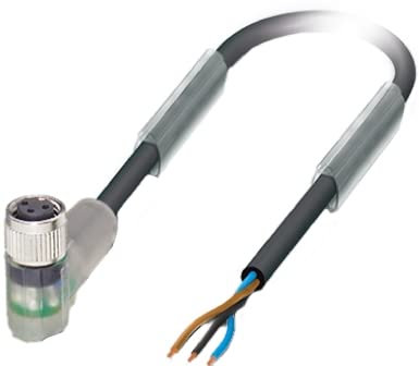 Phoenix 1671069 1.5 m black, grey Signal Cable – Signal Cables 1.5 m, M8, Black, Grey