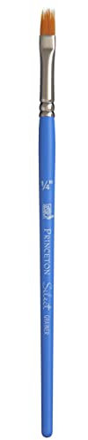 Princeton Série 3750 Select Pinceau pour peinture acrylique, huile, aquarelle Différents matériaux, bleu, Grainer 1/4 Inch
