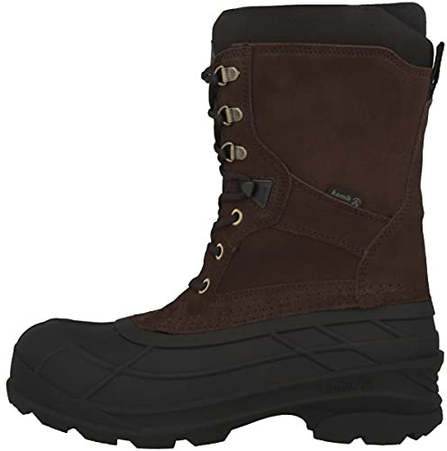 Kamik Nationplus, Stivali da Neve Uomo, (Dark Brown-Brun Fonce DBR), 42 EU