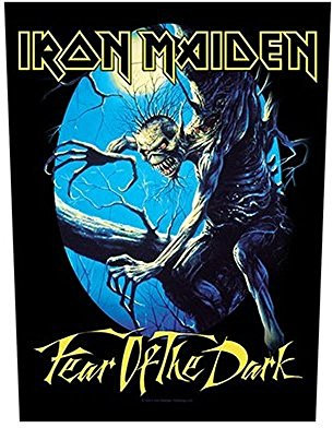Iron Maiden Fear Of The Dark Back Patch Badge Album Cover Jacket 100% Official
