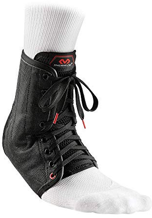 McDavid Fußgelenkstütze für Herren und Damen - Schwarz oder Weiß - Maximaler Schutz: Hilft Verstauchungen zu verhindern oder Sich von diesen zu erholen, S