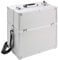 Arebos Kosmetikkoffer | 26L | inkl. Tragegurt | 13 Fächer | Aluminium | inkl. Schloss & Schlüssel | ausklappbare Etagen | individuelle Einteilung durch 8 Trennwände | 39 x 36 x 23 cm | Silber