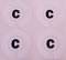 Crown Green Lawn Indoor Bowls Adhesive Lettered Coloured Marker Labels Set of 4 (White, C)