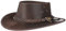Scippis Hooley Lederhut Hut Outdoorhut Herrenhut Cowboyhut (L/58-59- braun)