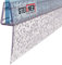 STEIGNER Joint de douche pour paroi en verre, 110cm, vitre 6/7/8mm, joint d'étanchéité PVC droit pour les cabines de douche réctangulaires, UK05