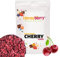 Fette di Amarena Liofilizzate 100g - Ciliegie Acide Disidratate - Frutti di Bosco Liofilizzati - Frutta Secca Liofilizzata - Amarena Disidratata Perfette per Dolci, Decorazioni, Muesli e Dessert