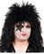 FIESTAS GUIRCA | Schwarze Rocker Perücke (Einheitsgröße) - Kostümzubehör für Rock-Themenpartys und Feiern - Ideal für Erwachsene Männer an Halloween und Karneval - Schwarz