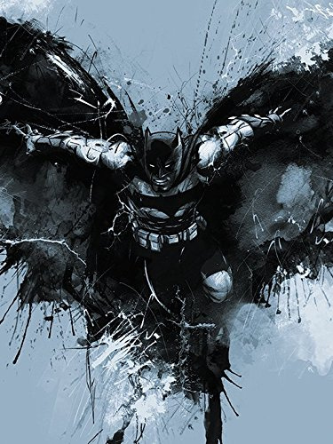 DC Comics Batman V Superman Batman Art Kunstdruck auf Leinwand, Mehrfarbig, 60 x 80 cm