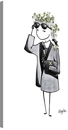 PICANOVA – Karl Lagerfeld 40x30cm – Premium Leinwanddruck – Kunstdruck Auf 2cm Holz-Keilrahmen Für Schlaf- Und Wohnzimmer Von Virgola Art