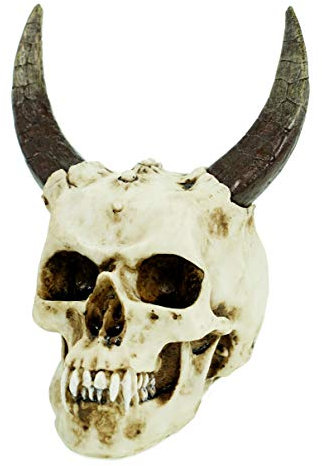 Teufelsschädel Markus Mayer Totenkopf Totenschädel 23 cm Schädel Teufel