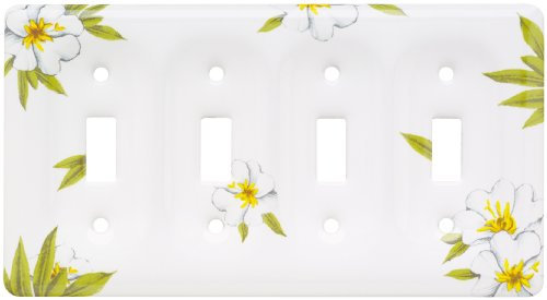 Liberty - Placca da parete in ceramica con quad, interruttore, 64510