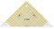 Prym Flottes Dreieck 1/2 Quadrat cm Omnigrid Lineal, Kunststoff, transparent