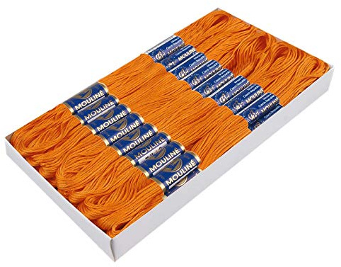 24 Docken Stickgarn je ca. 8m / Sticktwist 100% Baumwolle Stickerei verschiedene Farbwahl, Farbe :1292 kräftigorange