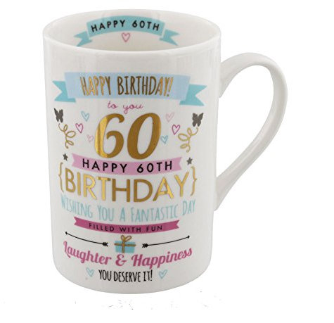 Widdop Happy Birthday Mug - 60th