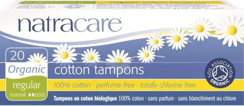Natracare Organic Non-Applicator Tampons Regular x 20-6 Pack